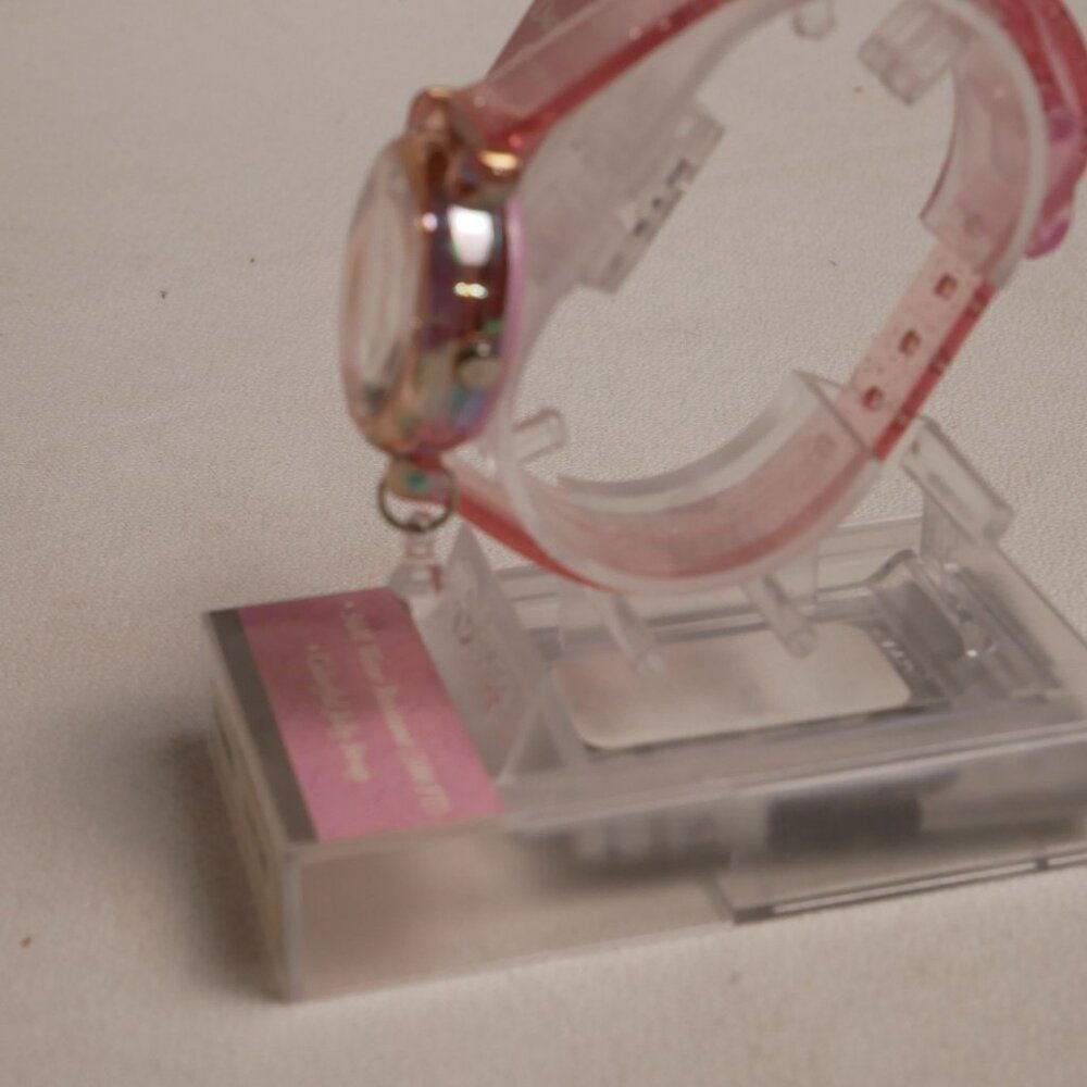 Disney Princess Cinderella Jelly Strap Watch Pink OOP Fits up to 7" wrist - Picture 6 of 9